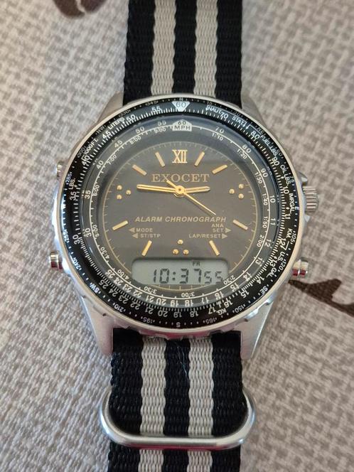 Vintage horloge ana-digi alarm chronograph verzameling, Handtassen en Accessoires, Horloges | Heren, Gebruikt, Polshorloge, Overige merken