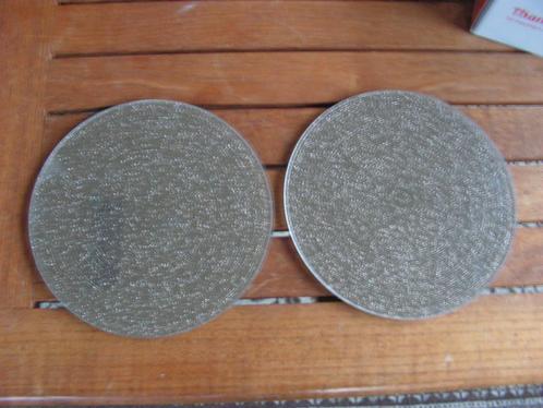 Set van 2 onderzetters voor vaas met glitter spiegels., Huis en Inrichting, Woonaccessoires | Onderzetters, Zo goed als nieuw