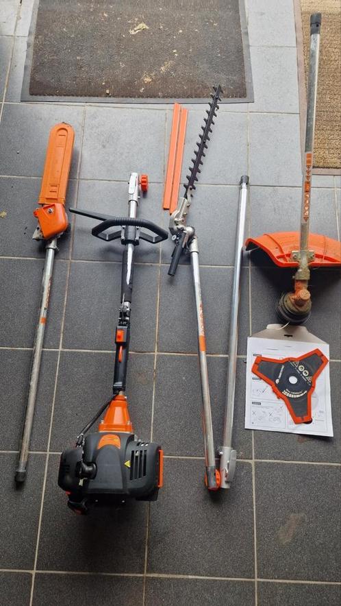 timberpro multitool, Tuin en Terras, Heggenscharen, Gebruikt, Benzine, Ophalen