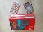 Nintendo switch prima staat, Met games, Met 2 controllers, Ophalen of Verzenden, Zo goed als nieuw