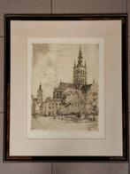 Gravure kerk Tienen Romain Malfiet, Antiek en Kunst, Kunst | Etsen en Gravures, Ophalen of Verzenden
