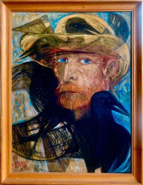 Vincent van Gogh, ode aan VG, Roger Boutens, 1990, Antiek en Kunst, Kunst | Schilderijen | Modern, Verzenden