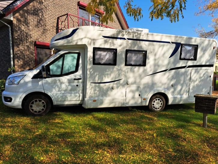 Mobilhome, Caravans en Kamperen, Mobilhomes, Particulier, tot en met 4, Half-integraal, Ford, Ford, Diesel, Automaat, Treinzit