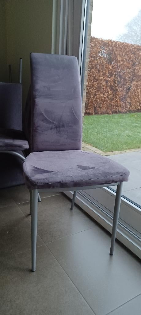 Eetkamerstoelen, Huis en Inrichting, Stoelen, Ophalen, Gebruikt, Vijf, Zes of meer stoelen, Stof