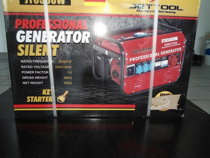 professionele stroomgenerator Jettool JT8500W. Splinternieuw, Bricolage & Construction, Générateurs, Neuf, Enlèvement