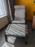 Ikea Poang met voetenbank, Huis en Inrichting, Zo goed als nieuw, Ophalen