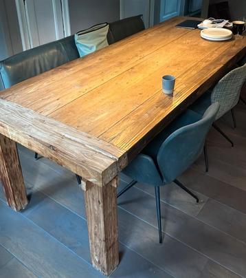 Table en bois massif 260x100, Maison & Meubles, Tables | Tables à manger, Enlèvement, Rectangulaire, Autres essences de bois, 200 cm ou plus