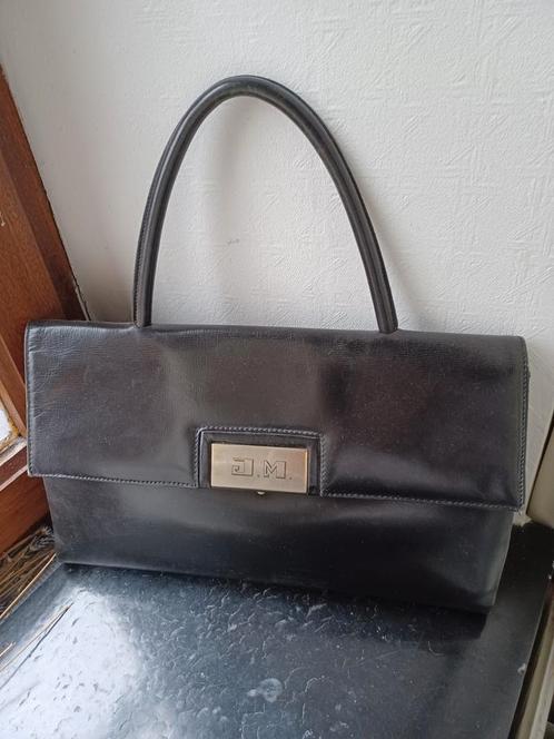 DELVAUX Vintage zwarte tas met logo, Handtassen en Accessoires, Tassen | Damestassen, Zwart, Verzenden