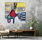 WHA . Pantki -- schilderij - abstract _ 100x100 - 2017, Ophalen of Verzenden
