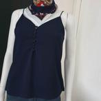 Marine bustier blouse, Gedragen, Maat 34 (XS) of kleiner, Blauw, Ophalen of Verzenden
