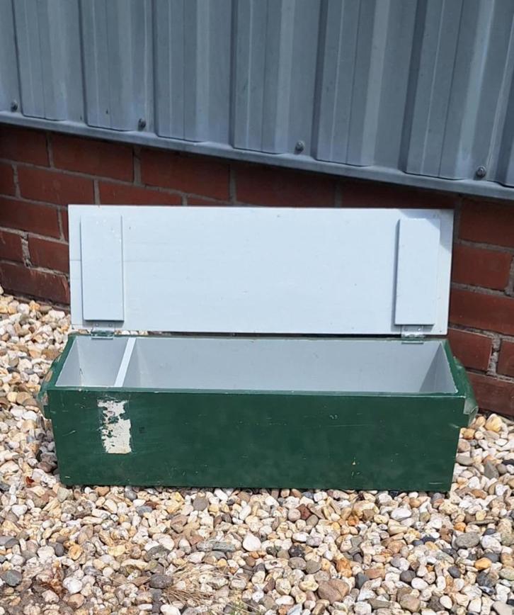 Leuke stevige griendwerkerskist, kist., Antiek en Kunst, Curiosa en Brocante, Ophalen of Verzenden