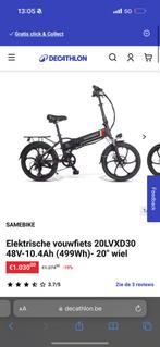 Samebike elektrisch vouwfiets, Ophalen, Zo goed als nieuw