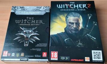 The Witcher 1 & 2 PC Box collectors Editions in nieuwstaat  beschikbaar voor biedingen