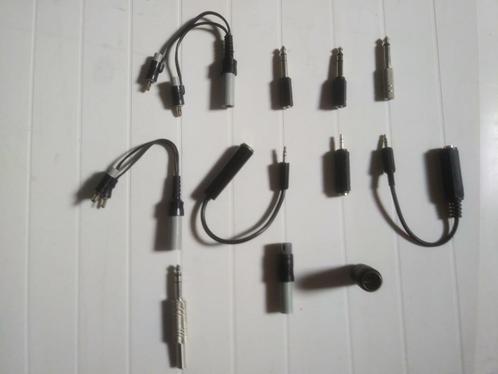 Jack adapters en splitter van 3,5 naar 6,3 mm en omgekeerd., Muziek en Instrumenten, Kabels en Stekkers, Zo goed als nieuw, Instrument