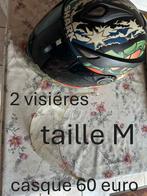 casque avec 2 visiere taille m 60 euro, Motoren, Kleding | Motorhelmen, Ophalen, M, Shark, Integraalhelm