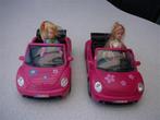 2 mooie auto's met popjes in, Kinderen en Baby's, Speelgoed | Poppen, Overige typen, Gebruikt, Ophalen