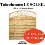 Nieuwe houten tuinschermen in diverse designs, Tuin en Terras, Tuinschermen, Nieuw, 150 tot 200 cm, 150 tot 200 cm, Hout