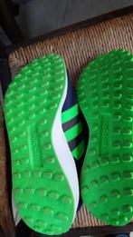 Adidas sneakers blauw grijs groen velcro 39,5, Adidas, Hardloopschoenen, Ophalen of Verzenden, Zo goed als nieuw