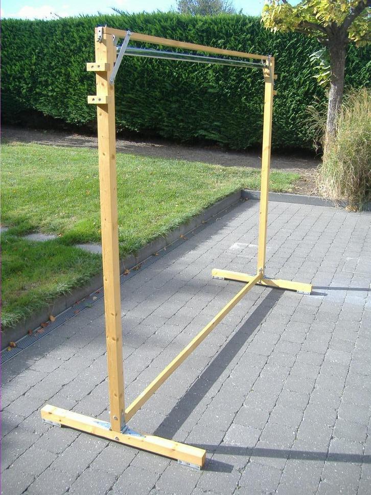 Kledingrek, Huis en Inrichting, Woonaccessoires | Kapstokken, Zo goed als nieuw, Staande kapstok, 150 tot 200 cm, Hout, Ophalen