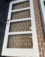 Houten binnendeur met glas, Ophalen, Gebruikt, 80 tot 100 cm, Binnendeur