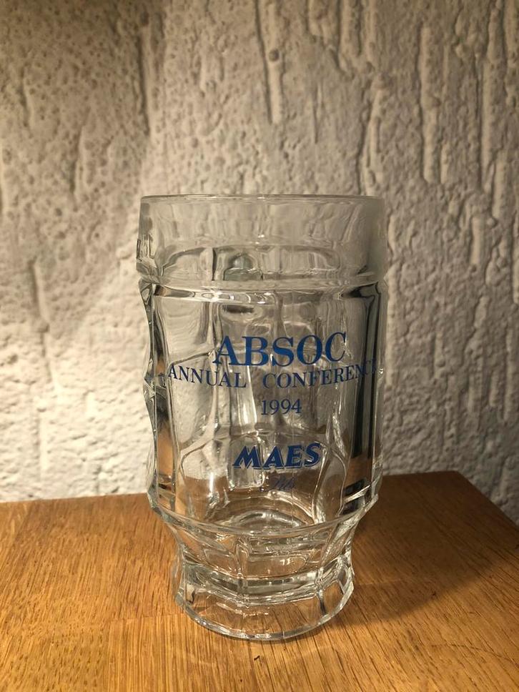 MAES PILS glas verzamelglas choppe bierpul bierpot 0,25 l, Verzamelen, Biermerken, Zo goed als nieuw, Glas of Glazen, Overige merken