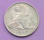 1940 1 frank NLFR, Verzenden, Metaal, Losse munt