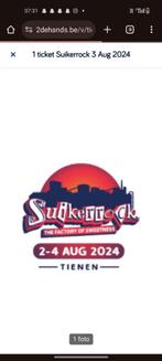 6 tickets suickerrock, Tickets en Kaartjes