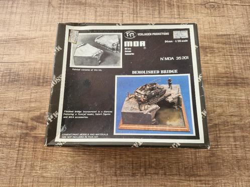 Verlinden Demolished Bridge 1/35, Hobby en Vrije tijd, Modelbouw | Figuren en Diorama's, Zo goed als nieuw, Diorama, 1:35 tot 1:50