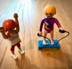 PLAYMOBIL FIGURINE: championne de fitness et son entraîneuse, Comme neuf, Ensemble complet