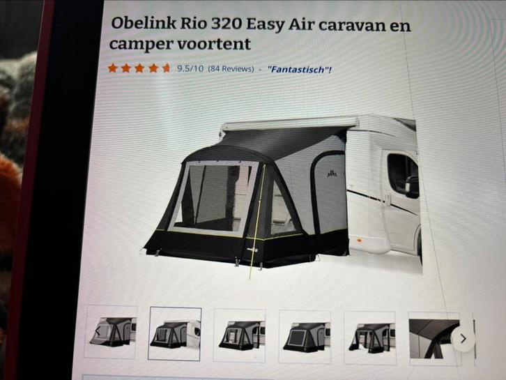 Camper crarvan voortent RIO easy air, Caravans en Kamperen, Tenten, Zo goed als nieuw, Ophalen