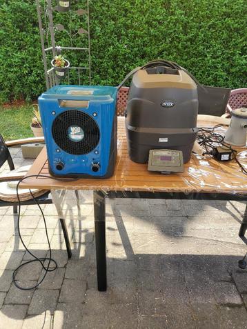 pompe a chaleur intex+ pompe jacuzzi+ filtre a sable  etc..., Enlèvement, Utilisé, Chauffage