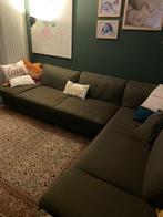 Hoeksalon bruin, Huis en Inrichting, Ophalen, Zo goed als nieuw, Stof