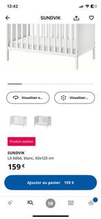 Lit bébé ikea, Ophalen of Verzenden, Gebruikt
