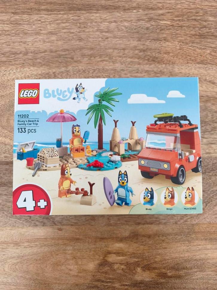Lego Bluey 11202 : Bluey's Beach & Family Car Trip, Kinderen en Baby's, Speelgoed | Duplo en Lego, Nieuw, Lego, Complete set, Ophalen of Verzenden
