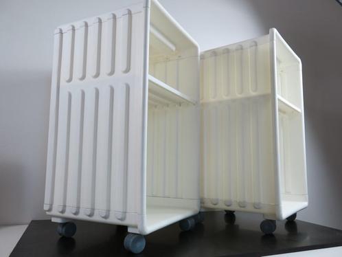 twee vintage ikea ROLKAR/ rolcontainer nachtkastjes Didrik, Antiek en Kunst, Kunst | Designobjecten, Ophalen of Verzenden