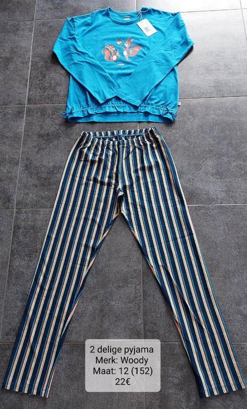 2 delige pyjama meisje: Woody maat 12 = 152 (NIEUW + LABEL), Kinderen en Baby's, Kinderkleding | Maat 152, Nieuw, Jongen of Meisje