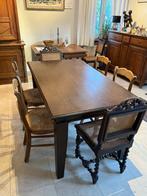 Eiken houten tafel, Huis en Inrichting, Tafels | Eettafels, Ophalen, Gebruikt, Eenvoudig, Eikenhout