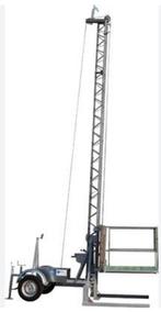 Bouwlift gegalvaniseerd 230 v , 7,5m, Bricolage & Construction, Monte-charges, Ascenseur de chantier, Enlèvement, Utilisé