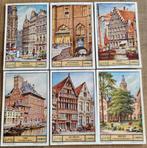 6 oude prenten: Reeks oude buurten, oude huizen (Liebig), Ophalen of Verzenden, Gebruikt, Gebouw, Prent