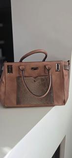 Handtas bruin-beige, Ophalen, Gebruikt, Bruin