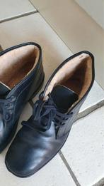 WARME LAARZEN VOOR HEREN GEMAAKT IN ITALIAANS LEER (maat 45), Kleding | Heren, Schoenen, Zwart, Overige typen, Ophalen of Verzenden