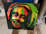 Bob Marley schilderij van 70 x70, Antiek en Kunst, Kunst | Schilderijen | Modern, Ophalen