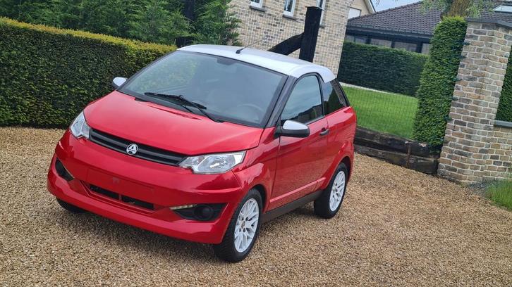 Aixam coupe vision met keuring voor verkoop!, Auto's, Aixam, Bedrijf, Te koop, Diesel, Automaat, Rood, Dealer onderhouden, Onderhoudsboekje