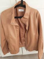 Bomberjack lederlook Mango, Kleding | Dames, Jassen | Winter, Ophalen, Maat 42/44 (L), Beige