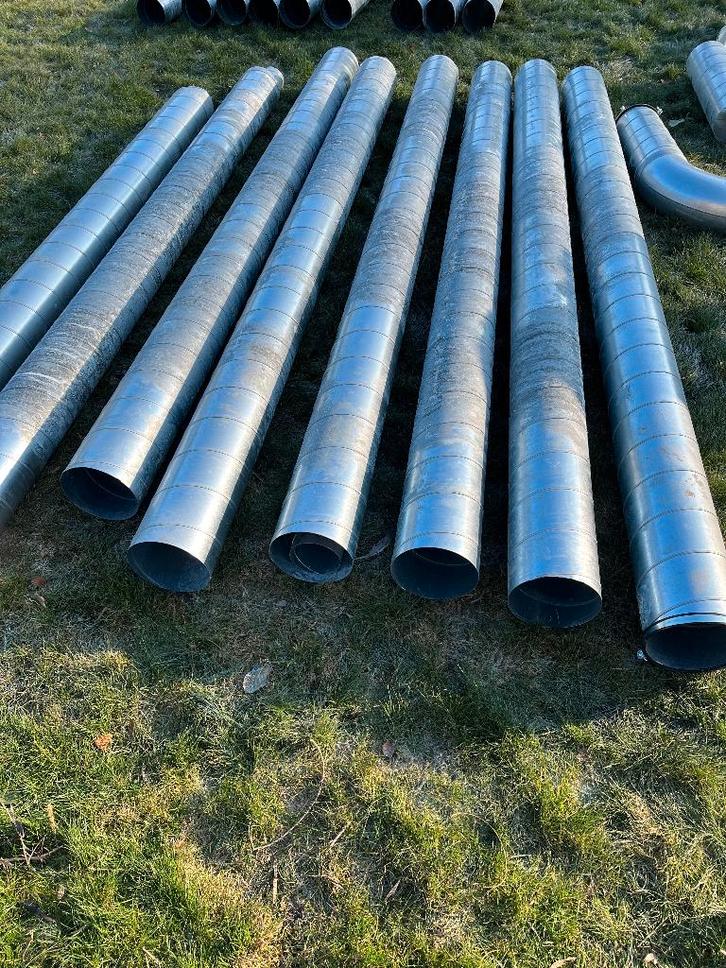 Tuyaux en acier galvanisé D200, Bricolage & Construction, Ventilation & Extraction, Utilisé, Ventilateur et Extracteur, Enlèvement