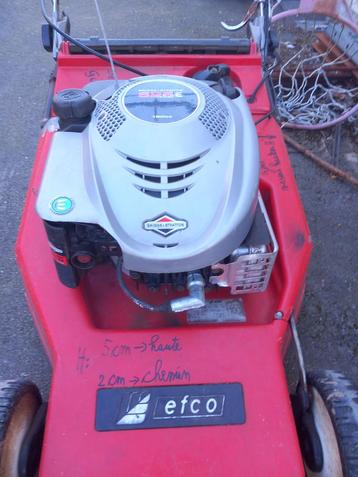 Tondeuse thermique efco, Tondeuse rotative, Utilisé, Briggs straton, Sac de ramassage