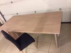 Eettafel 90 x 180 cm + 6 stoelen, 50 tot 100 cm, 150 tot 200 cm, Metaal, Rechthoekig