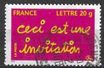 Frankrijk 2005 - Yvert 3760 - Uitnodiging op postzegel (ST), Timbres & Monnaies, Timbres | Europe | France, Affranchi, Envoi