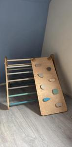 Klimrek, om te draaien tot glijbaantje, Ophalen, Gebruikt