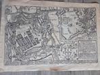 ANTIQUARIAAT: oude Kopergravure-figuratief plan van Oostende, Ophalen of Verzenden